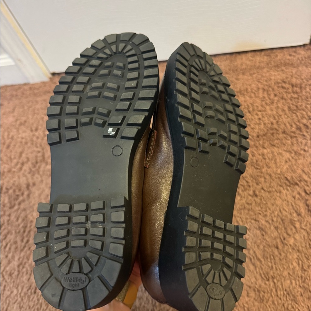 Bueno Brown Leather Penny Loafer Shoes Turkey 38 8 $175 - Picture 9 of 10
